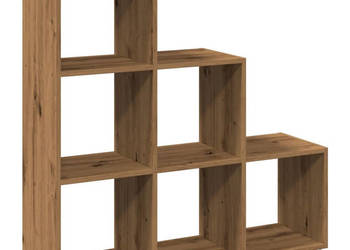 Regał przegroda 3 poziomy dąb artisan 99x29x99 cm WM-857966