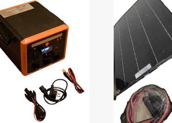Stacja zasilania 1000W z panelem solarnym 100W
