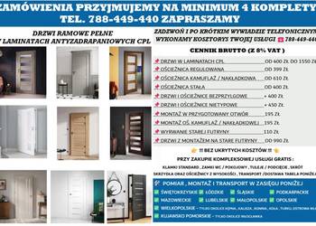 NAKŁADKI MASKUJĄCE STARE FUTRYNY BEZINWAZYJNA WYMIANA DRZWI