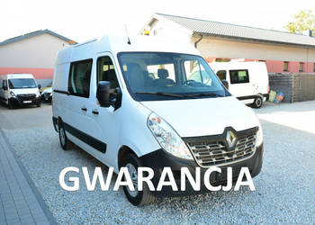 Renault Master średniak 7 osobowy brygadówka doka pełna opcja