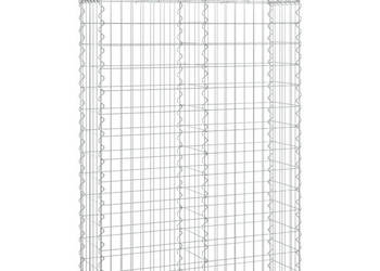 Łukowaty kosz gabionowy 100x30x140/160 cm galwanizowane żelazo WM-153427