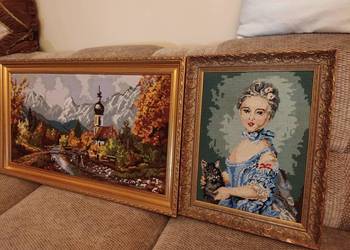 obraz gobelin w ładnej ramie wyprzedaż