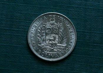 WENEZUELA - 1 boliwar, 1967r.