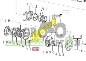 84320632, 9831095, 89831095 RAMIĘ LH CNH