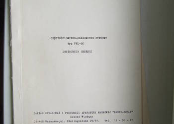 czestosciomierz PFL-20 schemat DTR instrukcja dokumentacja serwisowka czestosciomierz PFL-20 schemat DTR instrukcja dokumentacja serwisowka