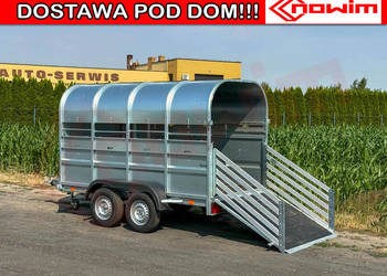 Przyczepa do transportu zwierząt hodowców owiec kóz bydła DMC 1400-2500 kg