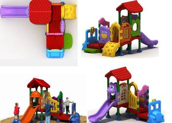 Plac zabaw - most z tunelem.