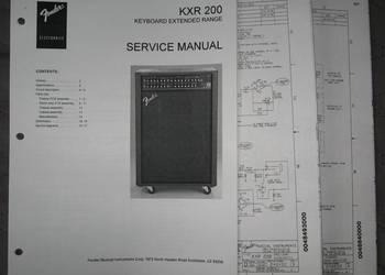 Fender KXR 200 Service Manual - instrukcja serwisowa