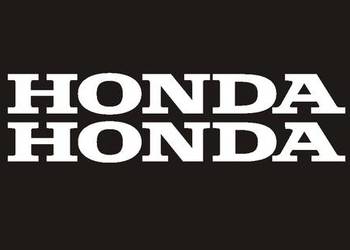 2szt HONDA 15x2cm białe NaklejkI na samochód motocykl
