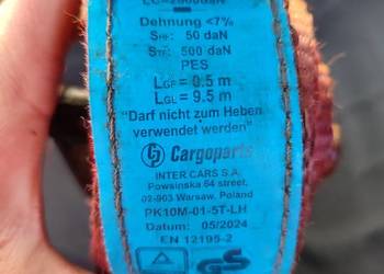 Pasy transportowe 9.5m z klamrą