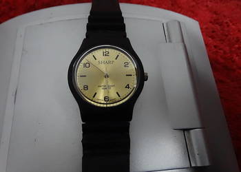 Klasyczny Zegarek SHARP | Złota tarcza | Vintage Style | Japan Movt