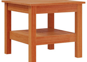 Stolik kawowy woskowy brąz 45x45x40 cm lite drewno sosnowe WM-847174