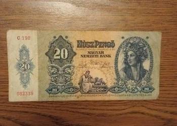 Banknot Węgry 20 Pengo 1941r.