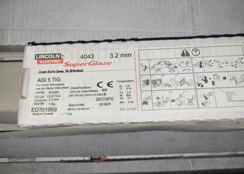 Drut spawalniczy do aluminium AlSi5 TIG 3,2mm 5kg