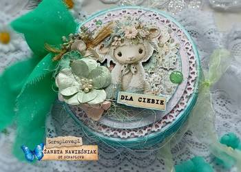 Mini albumik, wielkanoc, prezent, zajączek