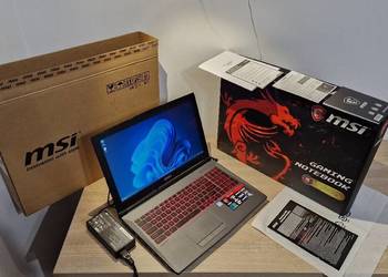 Laptop MSI GV62 7RD Windows 11/i5-7300HQ/256 gb SSD/16 gb RAM/GTX 1050