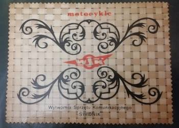 Motocykle WSK Świdnik podkładka na stół PRL unikat