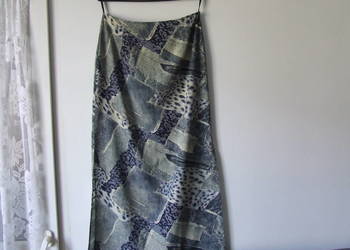 Siwa spódnica maxi R 40
