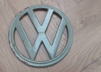 Oryginalny Znaczek emblemat Logo Volkswagen T2a ogórek bulik 25 cm