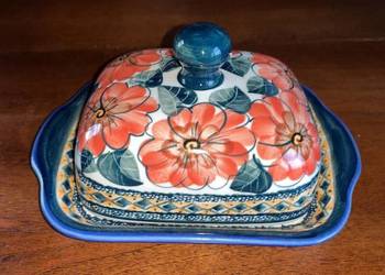 Maselniczka Bolesławiec. Ręcznie malowana/ Hand made in Poland.  Unikat. 85