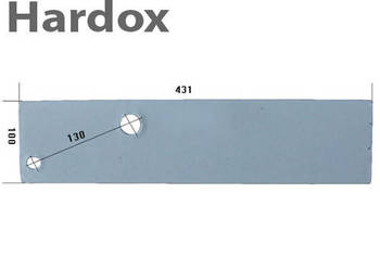 Płoza krótka HARDOX 83981/P części do pługa OVERUM