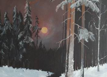 Obraz akrylerm malowany.