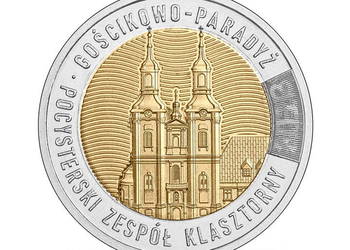 Moneta 5 zł Gościkowo-Paradyż - pocysterski zespół klasztorny