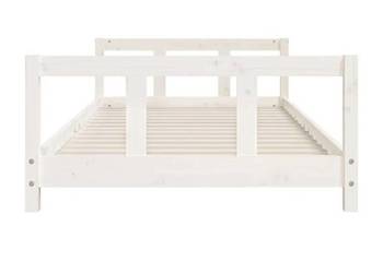 Rama łóżka biała, 90x200 cm, drewno sosnowe