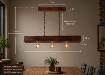 Lampa sufitowa rustykalna OLD WOOD RETRO LS-I2B-44 Sosna od artistwood.pl