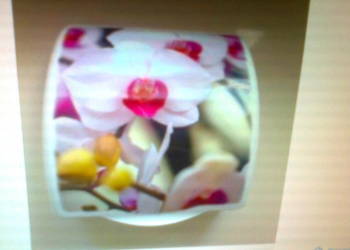Pojemnik na papier toaletowy nadruk orchidea