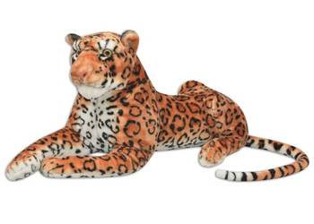 vidaXL Pluszowy leopard XXL brązowy(SKU:80165)