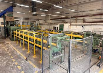 Kompletna linia technologiczna do produkcji prasowanych wsporników paletowy