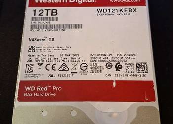 Dysk 12TB 3.5" SATA HDD 7200obr. 256MB WD RED PRO (WD121KFBX) - Uszkodzony