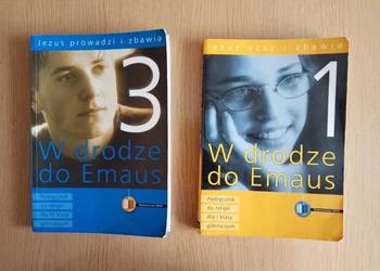 2 podręczniki do RELIGII kl. 1 i 3 Gim. W drodze do Emaus