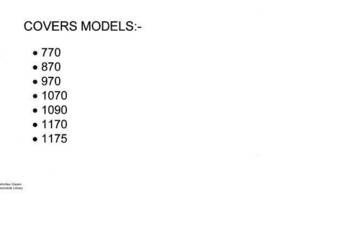 DB 870, 970, 1070, 1090, 1170, 1175 instrukcja napraw