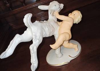 figurka Schaubach,chłopiec z kózką