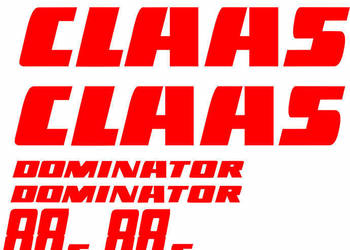 naklejki claas dominator 88s