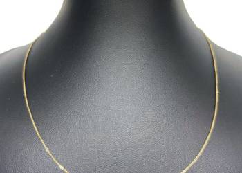 Złoty Łańcuszek Próby 585 1,23g Długość 40cm Kostka Ocechowany