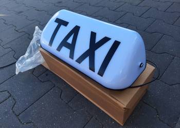 Podświetlany Kogut TAXI BiałyLampa Szpakówka Żółty Duży 35cm Podświetlany Kogut TAXI BiałyLampa Szpakówka Żółty Duży 35cm