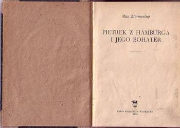 (9126) PIETREK Z HAMBURGA I JEGO BOHATER – MAX ZIMMERING