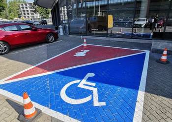 oznakowanie poziome znaki pasy malowanie pasów linie