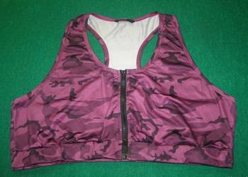 Stanik sportowy na suwak z przodu XXXL 3XL 18/48 SHEIN CURVE TOP BOKSERKA