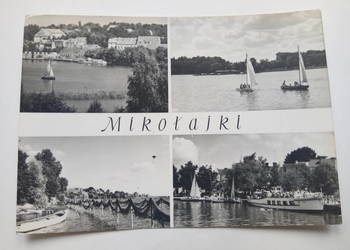 Pocztówka Mikołajki 1972r. PRL-u + Znaczek