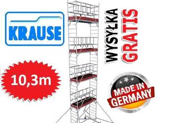 Rusztowanie Aluminiowe Jezdne Krause wys. robocza 10,3m - DOSTAWA GRATIS