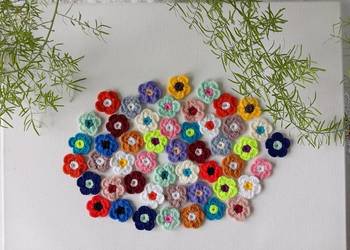 Szydełkowe kwiatuszki 3,5 cm