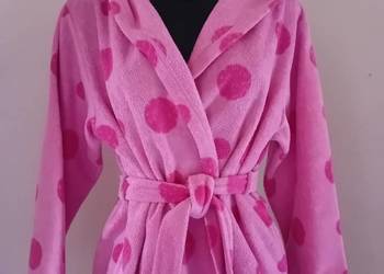 Długi ciepły polarowy szlafrok