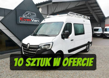Renault Master średniak 7 osobowy brygadówka doka pełna opcja