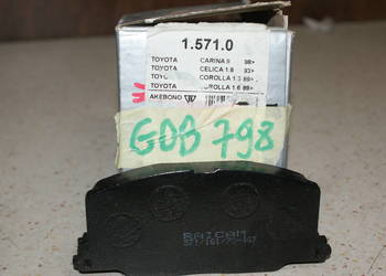 GDB 798 Klocek hamulcowy kpl. przód TOYOTA CAMRY, CARINA II,