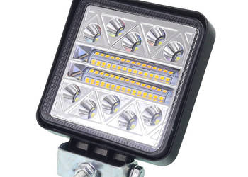 LAMPA ROBOCZA HALOGEN LED, 40 LED KWADRATOWA, 10-30V, 107X107X35MM
