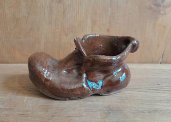 Stary ceramiczny but bucior bucik zabytek PRL retro vintage